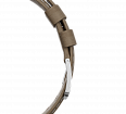 Light beige nubuck genuine leather strap, quick-change system, military buckle (1)