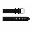 Smooth genuine leather, black, 20 mm, buckle clasp (1)