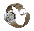Beige nubuck genuine leather strap with quick-change system, buckle clasp (1)