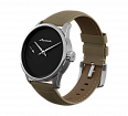 Beige nubuck genuine leather strap with quick-change system, buckle clasp (1)