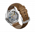 Embossed genuine leather, beige, buckle clasp (1)