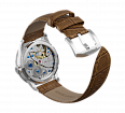 Embossed genuine leather, beige, buckle clasp (1)