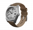 Light beige nubuck genuine leather strap, 24 mm, quick-change system, buckle clasp (1)