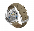 Beige nubuck genuine leather strap with quick-change system, buckle clasp (1)