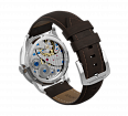 Dark brown nubuck genuine leather strap with quick-change system, buckle clasp (1)