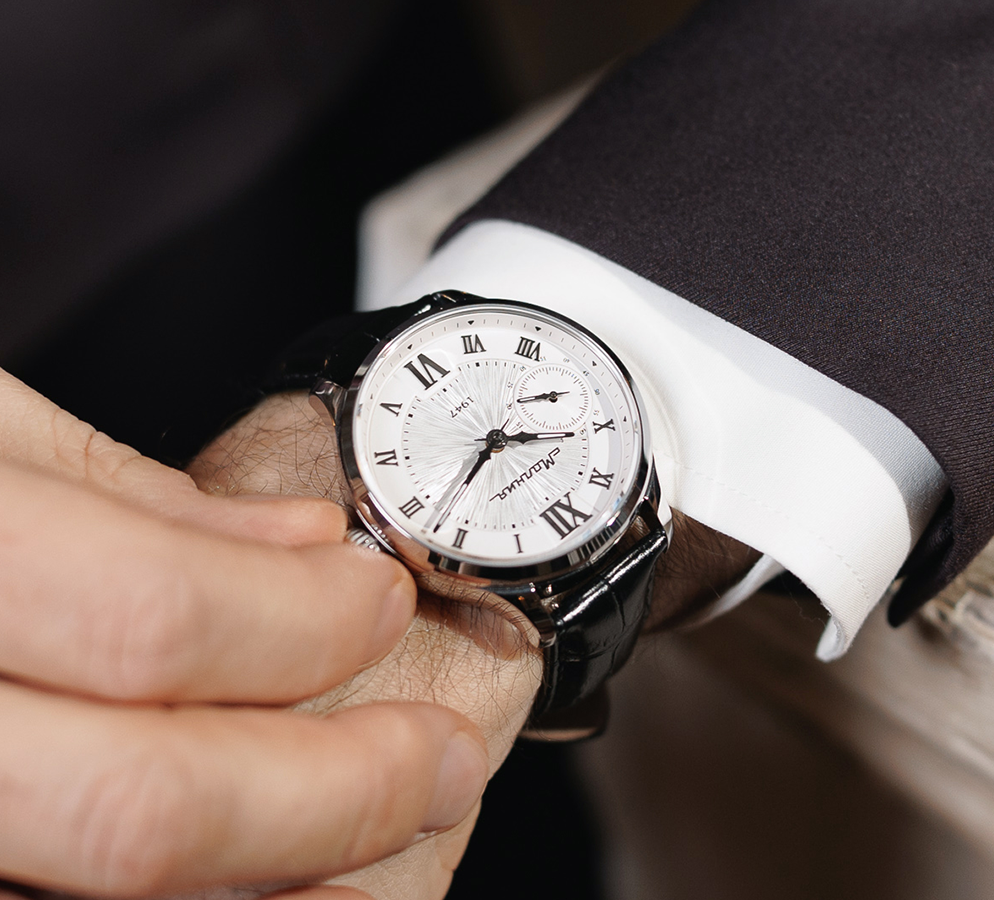 Акинак 3603 41 мм ручной завод белый